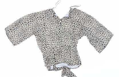 Womens UK Size 8 Select Multicoloured Basic Blouse