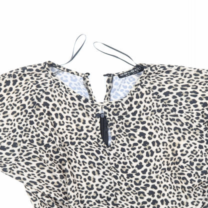 Womens UK Size 8 Select Multicoloured Basic Blouse