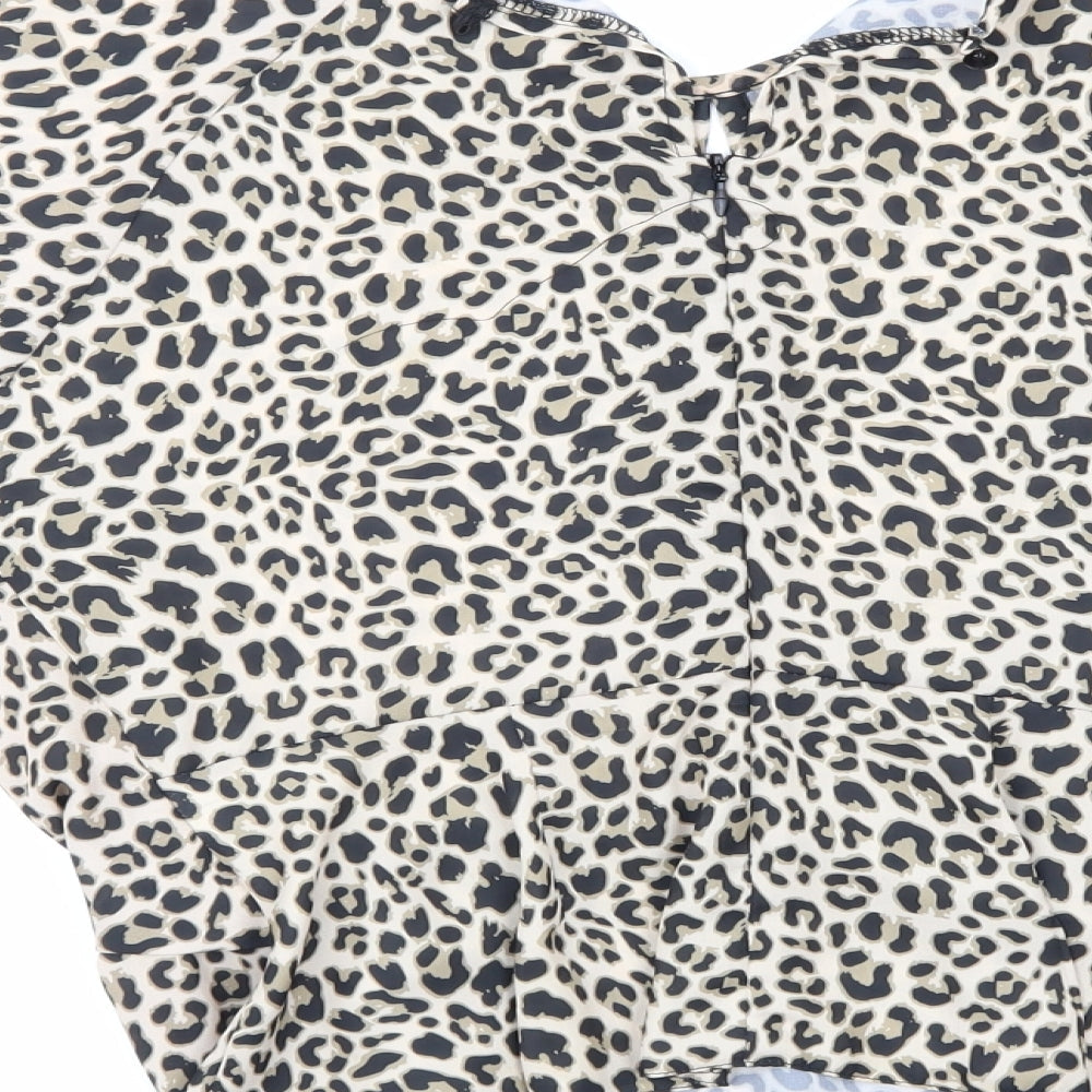 Womens UK Size 8 Select Multicoloured Basic Blouse