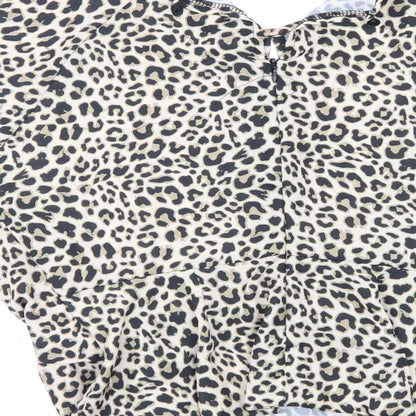Womens UK Size 8 Select Multicoloured Basic Blouse