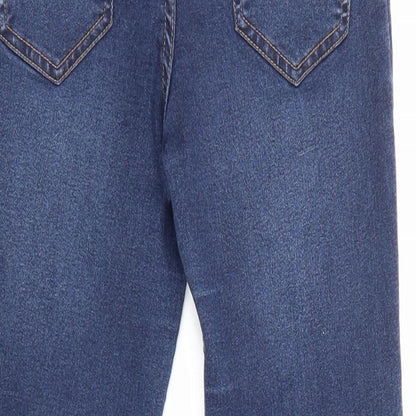 Lift & Shape Womens Blue   Straight Jeans Size 8 L27 in