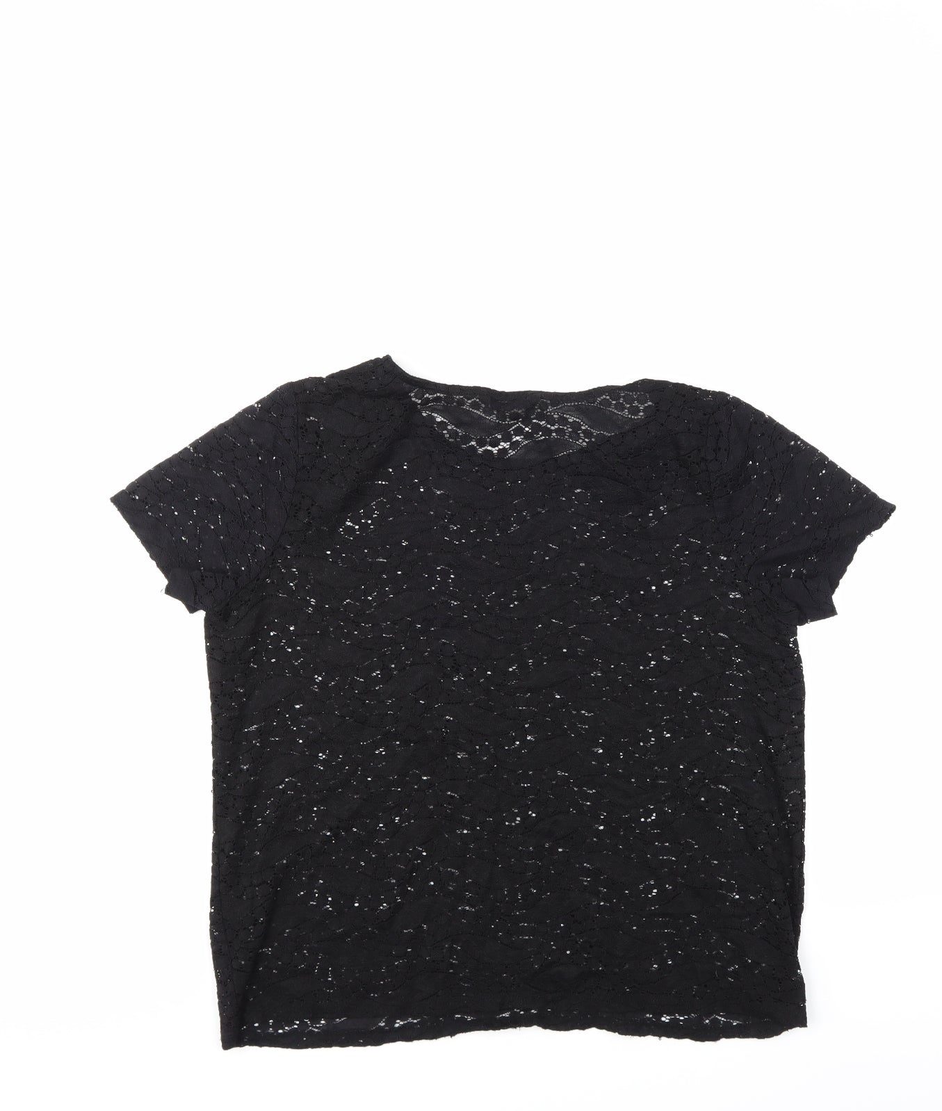 Womens UK Size 14 George Black Basic Blouse
