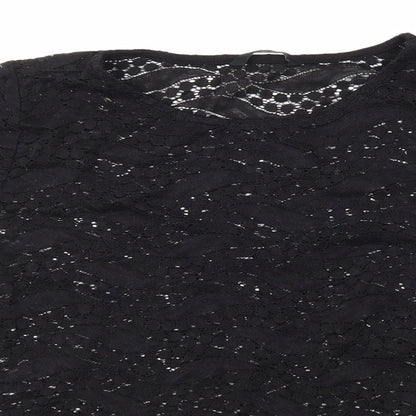 Womens UK Size 14 George Black Basic Blouse