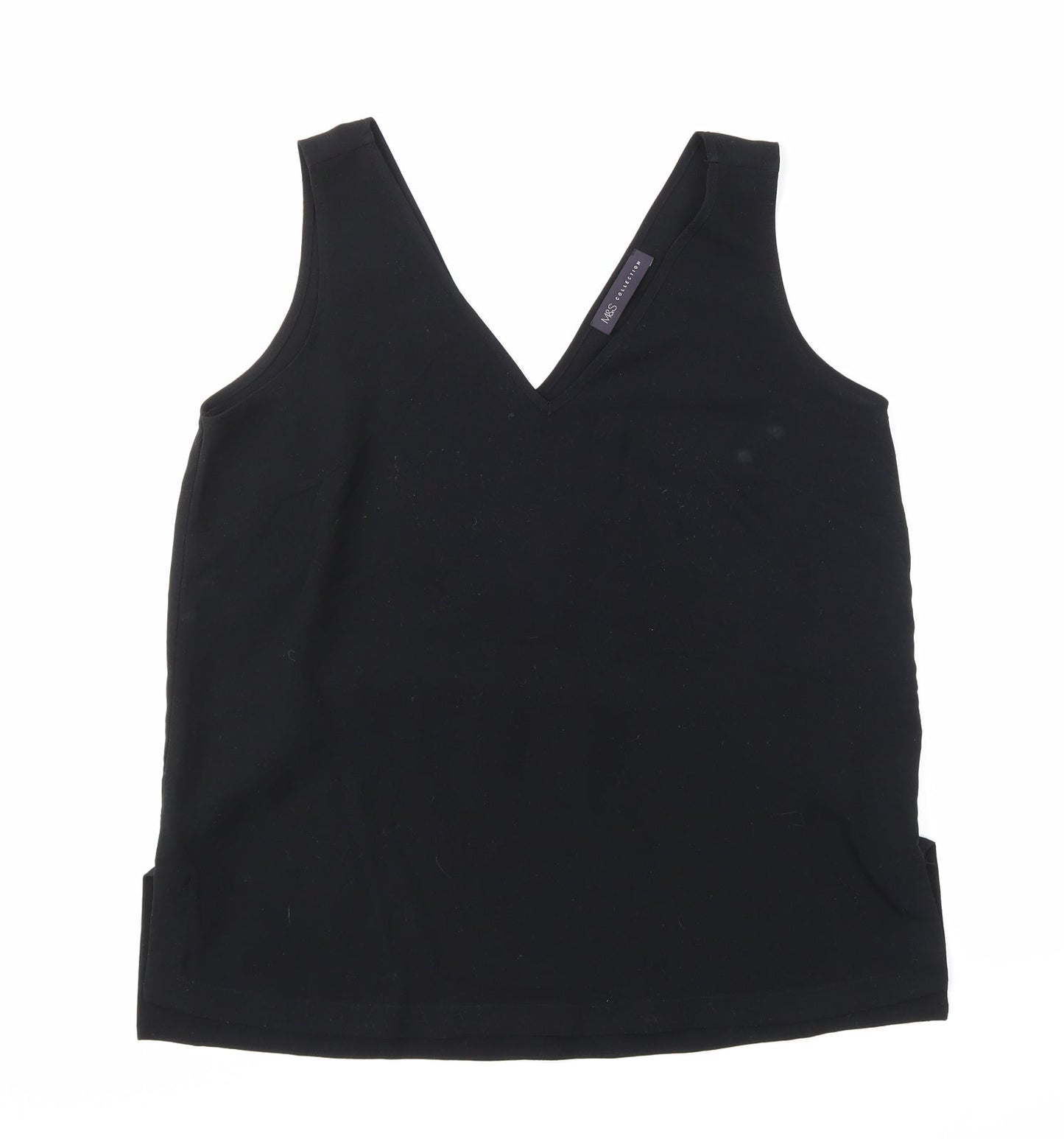 Womens UK Size  M&S Collection Black Basic Blouse