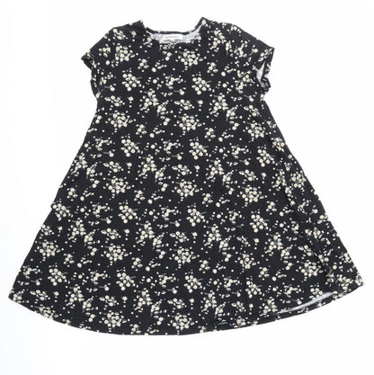 Glamorous Womens Multicoloured Floral  T-Shirt Dress  Size S