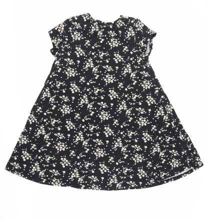 Glamorous Womens Multicoloured Floral  T-Shirt Dress  Size S