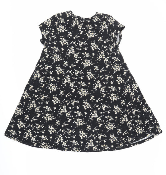Glamorous Womens Multicoloured Floral  T-Shirt Dress  Size S