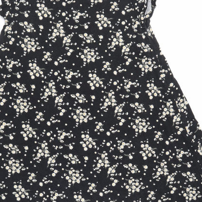 Glamorous Womens Multicoloured Floral  T-Shirt Dress  Size S