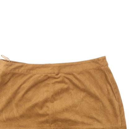 New Look Womens Brown   A-Line Skirt Size 10