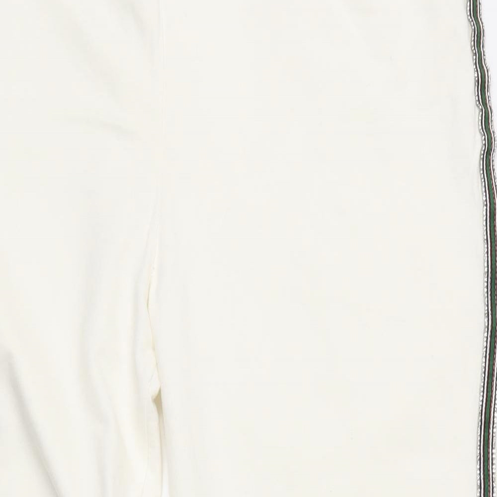 Boohoo Womens White   Sweatpants Trousers Size 18 L24 in