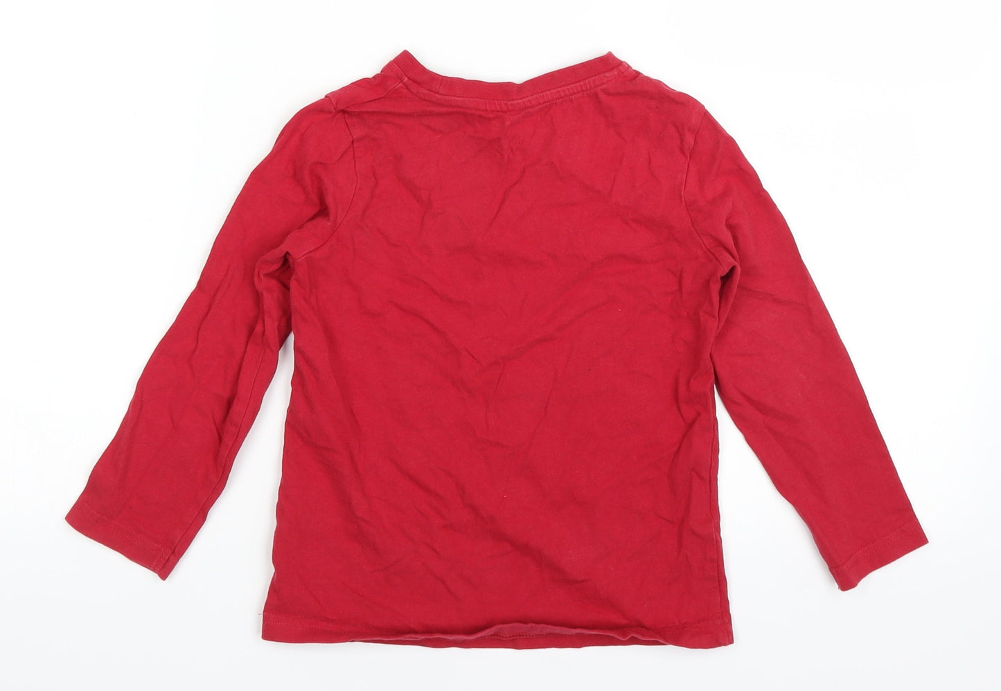 Nutmeg Boys Red   Basic T-Shirt Size 5-6 Years