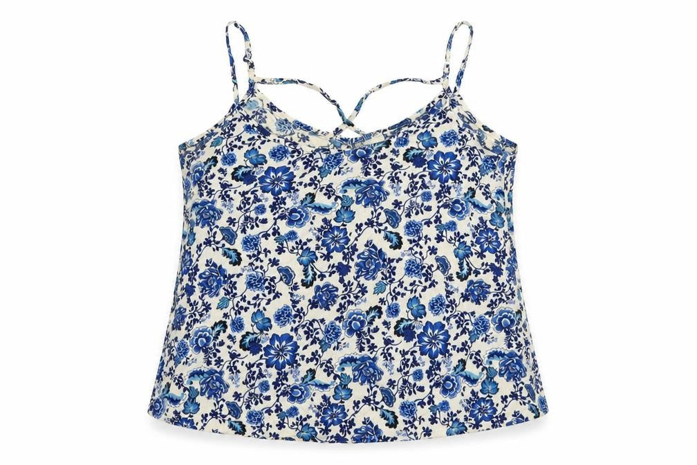 Womens UK Size 6 Divided by H&M Blue Basic Tank