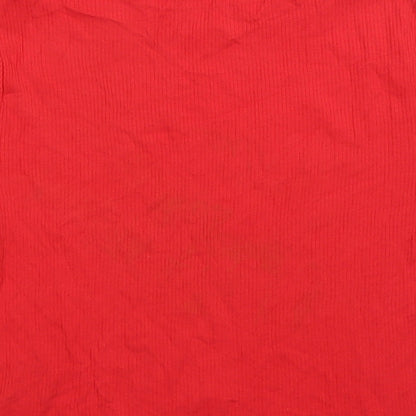 Divided by H&M Womens Red   Cropped T-Shirt Size L