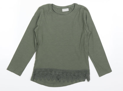 I love girls wear Girls Green   Basic T-Shirt Size 8 Years