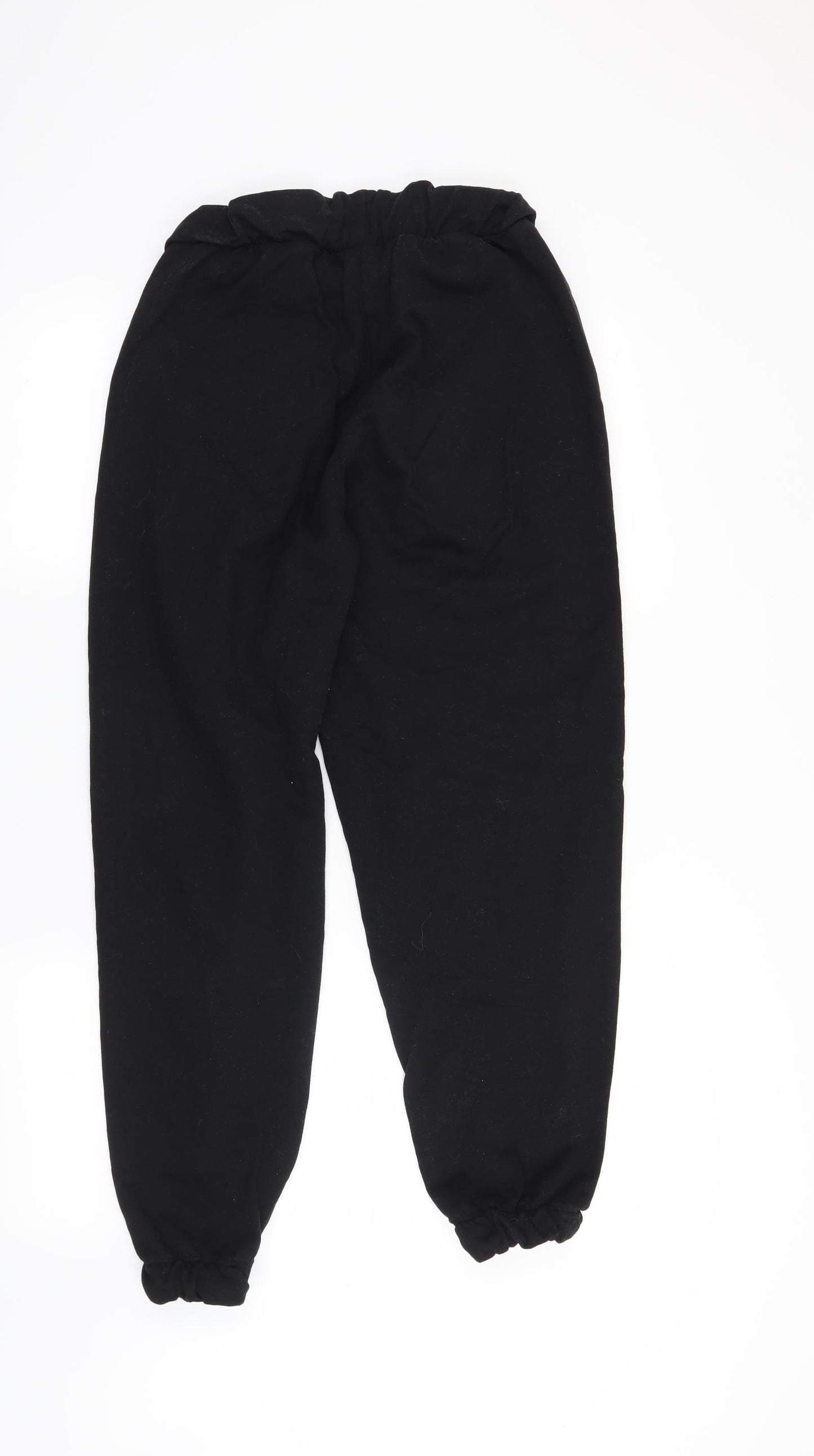 Womens UK Size 8 ASOS Regular Fit Sweatpants Black Trousers