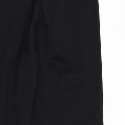 Womens UK Size 8 ASOS Regular Fit Sweatpants Black Trousers