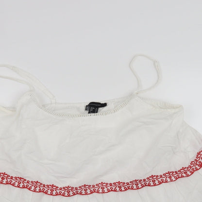 Atmosphere Womens White   Cropped Tank Size 14