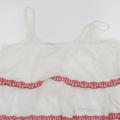 Atmosphere Womens White   Cropped Tank Size 14