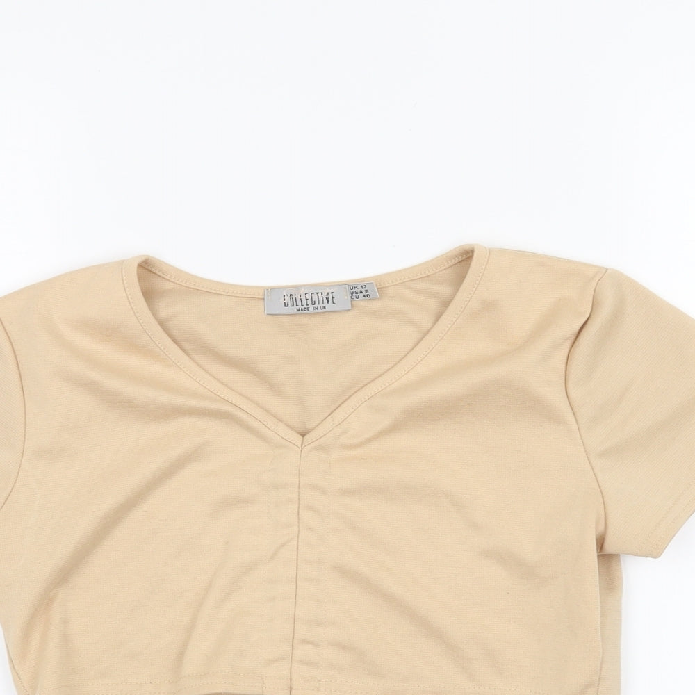 struct collective Womens Pink   Cropped T-Shirt Size 12