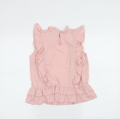 Womens UK Size XS RESERVED Pink Basic Blouse