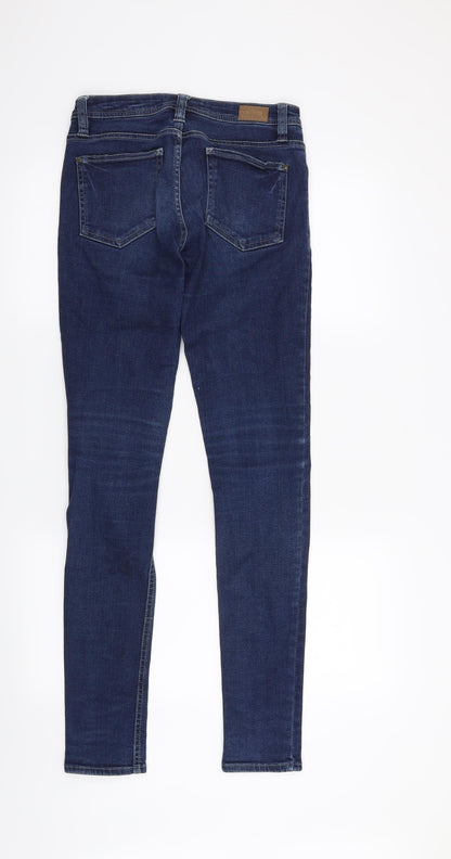 Womens UK Size 6 Diverse Regular Fit Skinny Blue Jeans