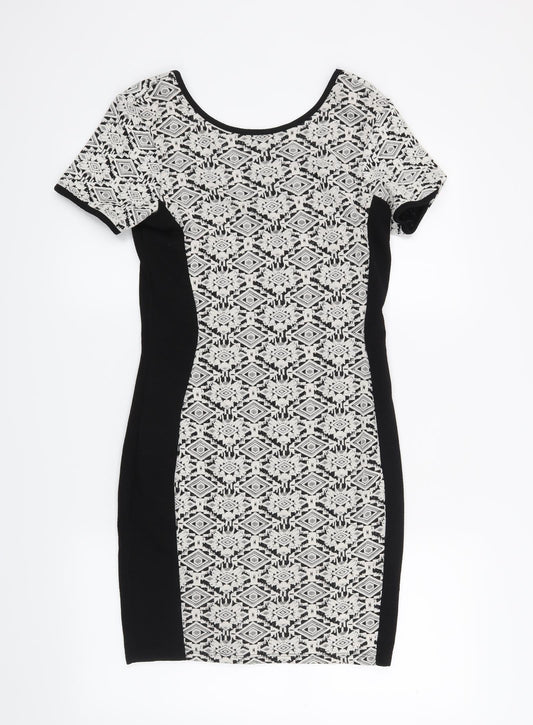 River Island Womens Black   Bodycon  Size 10