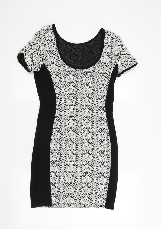 River Island Womens Black   Bodycon  Size 10