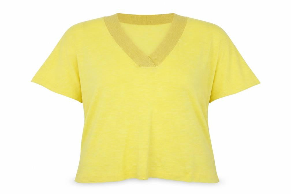Next Womens Yellow   Basic T-Shirt Size L