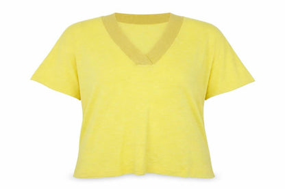 Next Womens Yellow   Basic T-Shirt Size L