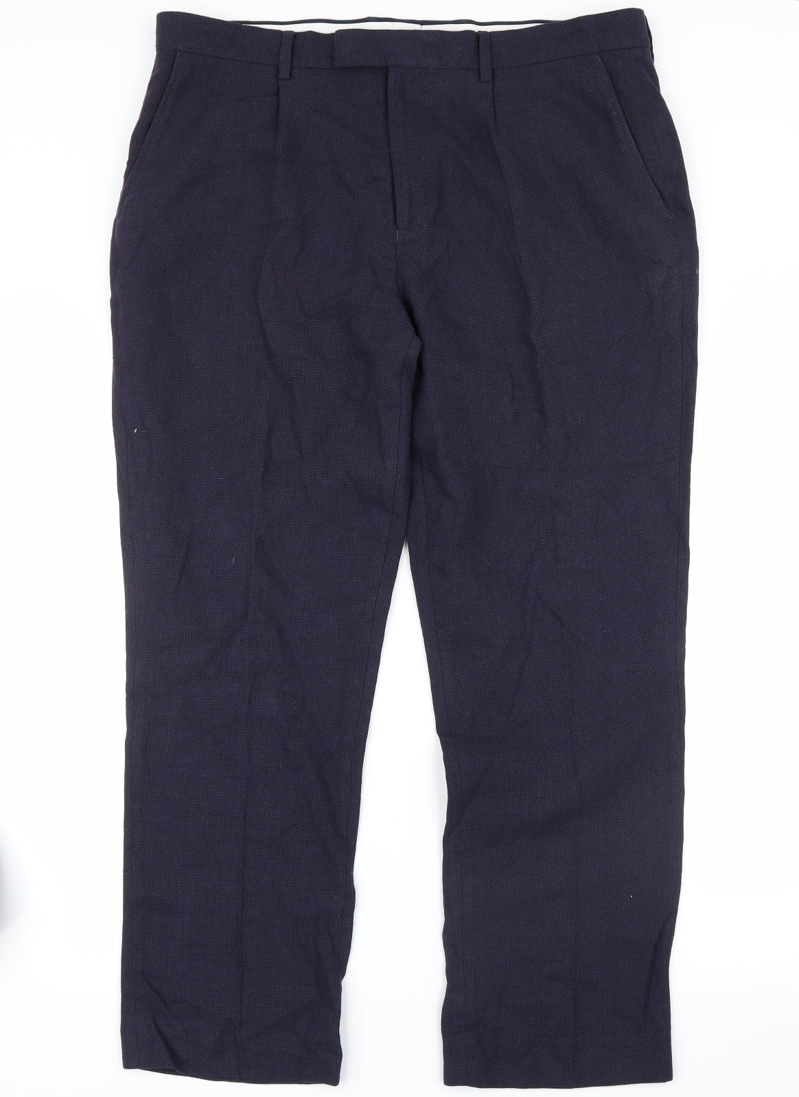 Hammond & CO Mens Blue   Trousers  Size 36 in L26 in