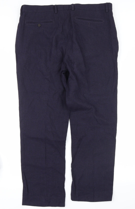 Hammond & CO Mens Blue   Trousers  Size 36 in L26 in