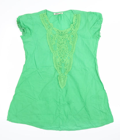 people Womens Green   Basic Blouse Size M