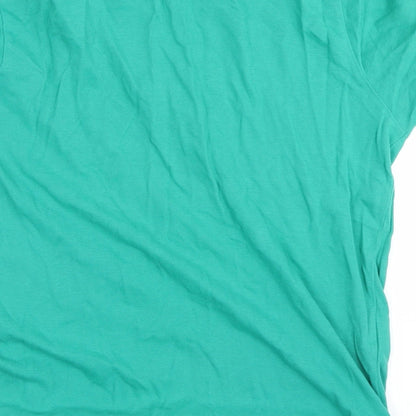 Mango Mens Green    Polo Size M