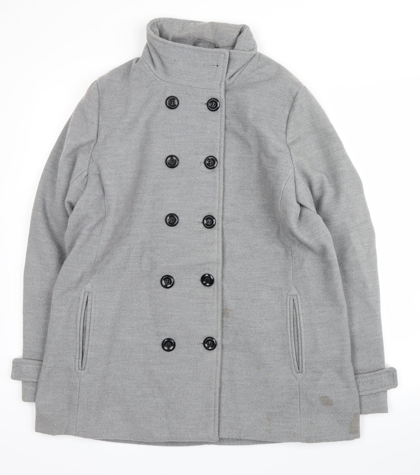 atmosphre Womens Grey   Trench Coat Coat Size 16