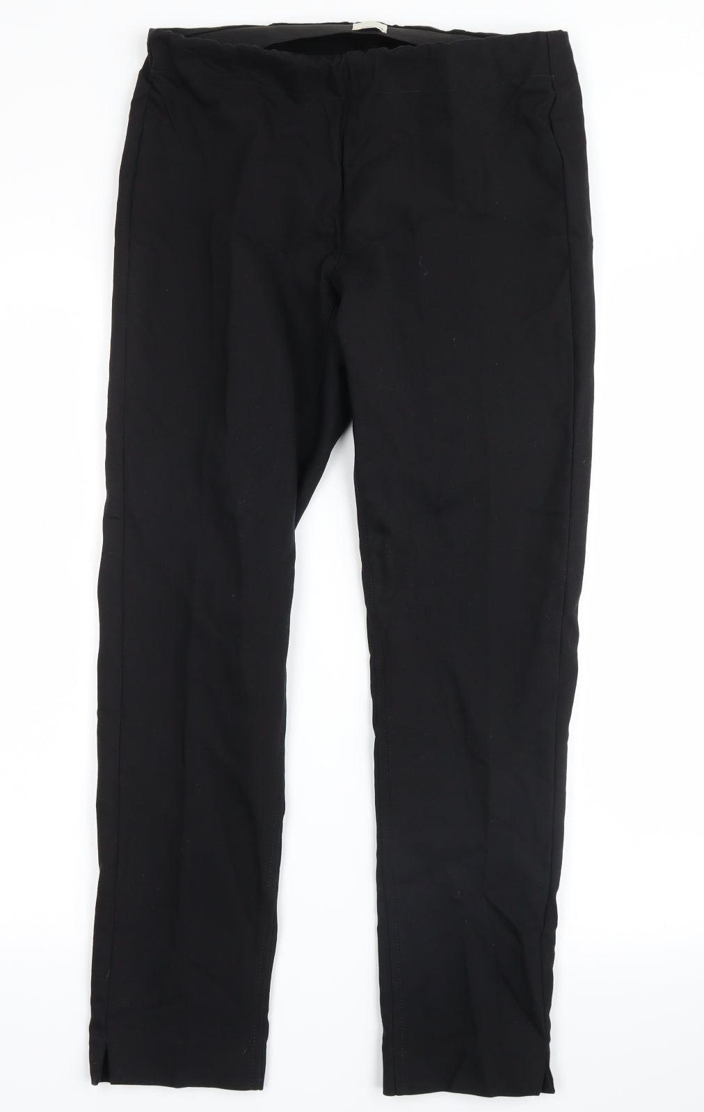 Womens UK Size 8 ecru Regular Fit  Black Trousers