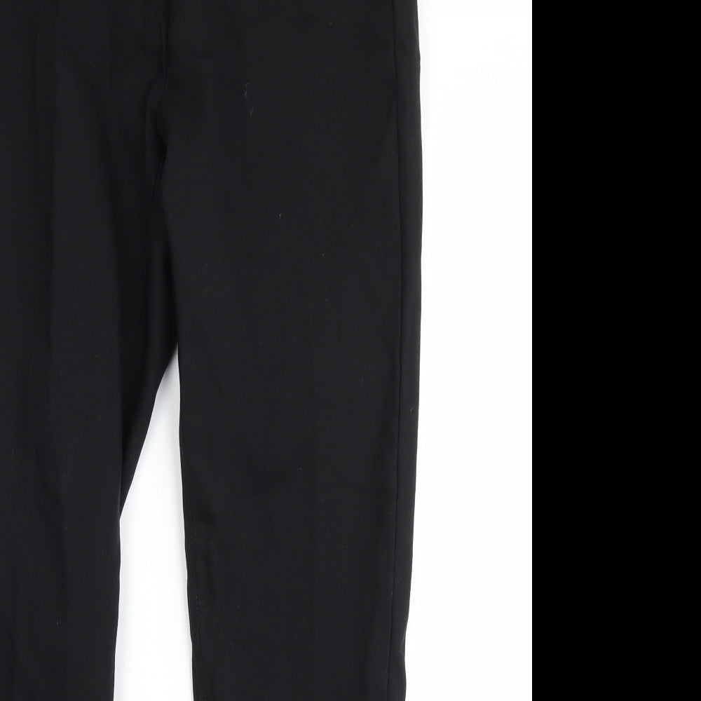 Womens UK Size 8 ecru Regular Fit  Black Trousers