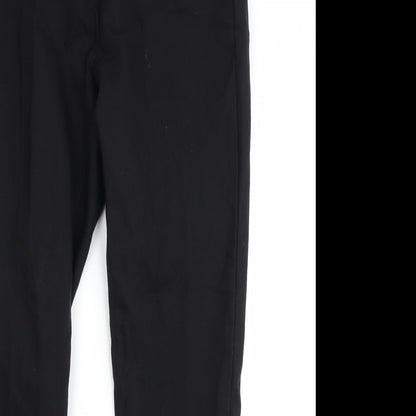 Womens UK Size 8 ecru Regular Fit  Black Trousers