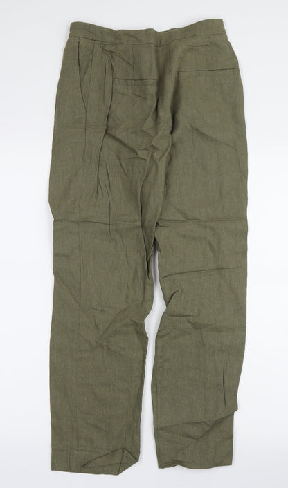 H&M Womens Green   Trousers  Size 6