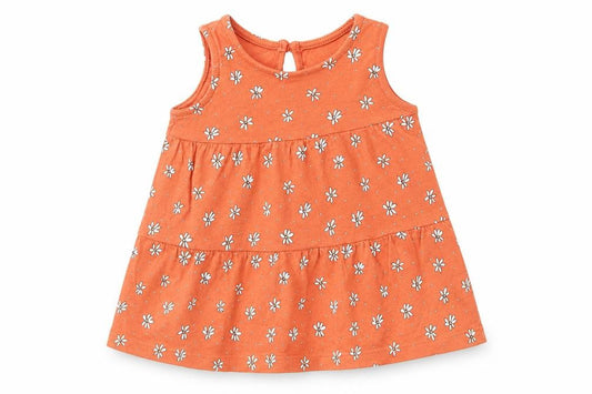 Primark Girls Orange   A-Line  Size 3-6 Months  - flowers