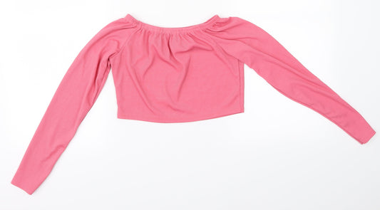 pretty little thing Womens Pink   Basic Blouse Size 8