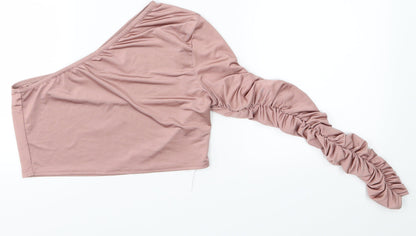 Womens UK Size 10 Femme Luxe Pink Basic Blouse