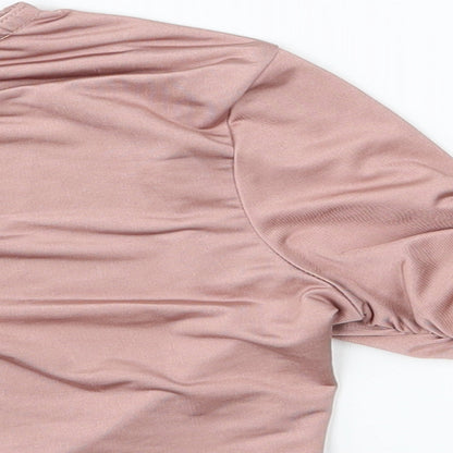 Womens UK Size 10 Femme Luxe Pink Basic Blouse