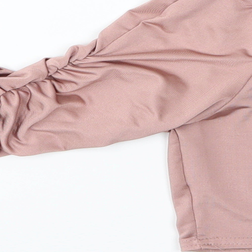 Womens UK Size 10 Femme Luxe Pink Basic Blouse