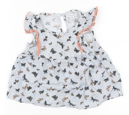 Primark Girls Blue   A-Line  Size 4-5 Years  - Butterflies