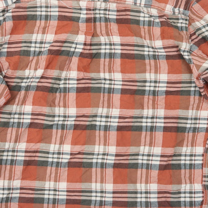 Mens UK Size L Debenhams Red  Button-Up Long Sleeve Casual Shirt