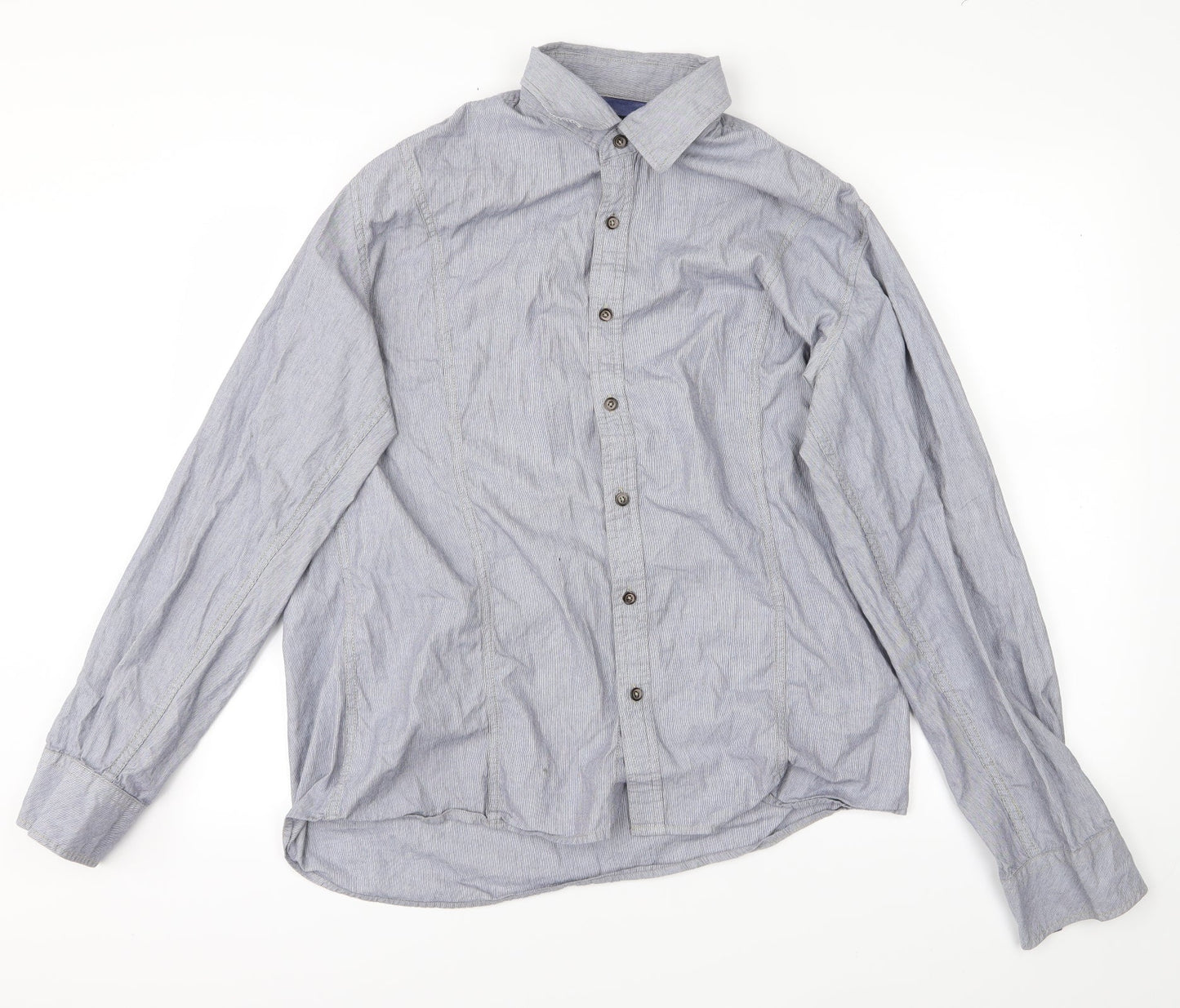 RESERVED Mens Blue    Button-Up Size L