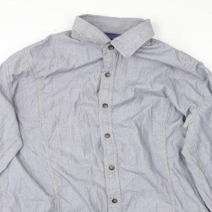 RESERVED Mens Blue    Button-Up Size L