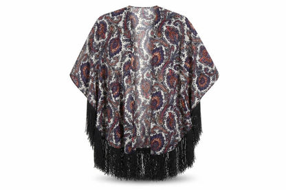 Womens UK Size 12 Select Multicoloured Kimono Coat