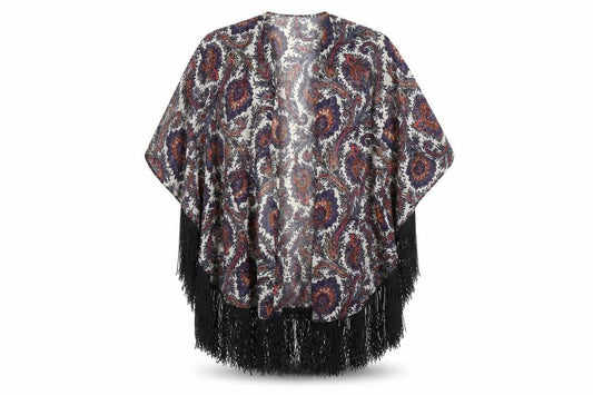 Womens UK Size 12 Select Multicoloured Kimono Coat