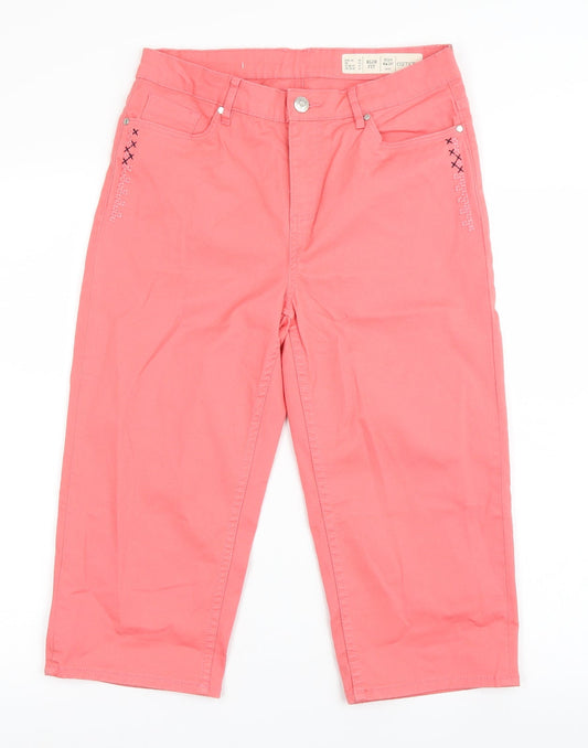 ESMARA Womens Pink   Capri Jeans Size 10